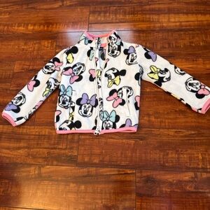 Disney Minnie Mouse Fleece Jacket with Pink and Purple Accents